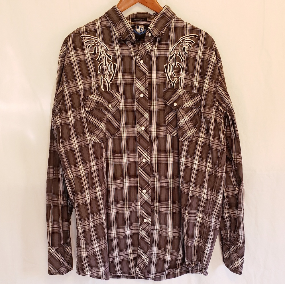 Resistol University Ru Pearl Snap Western Shirt
